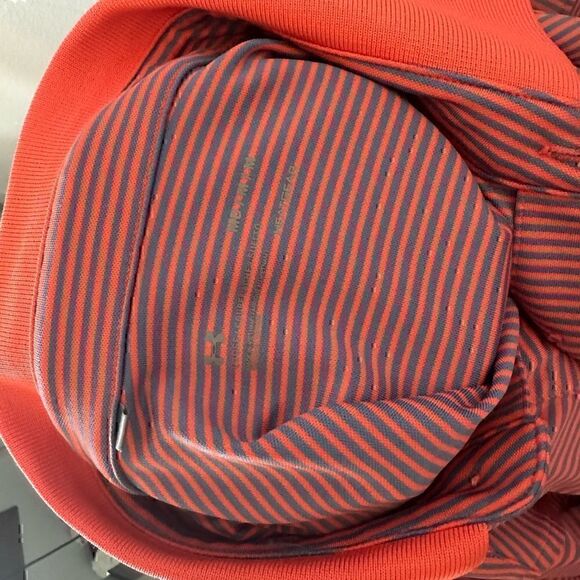 Under Armour HeatGear Mens Medium Striped Short Sleeve Polo - Picture 5 of 7